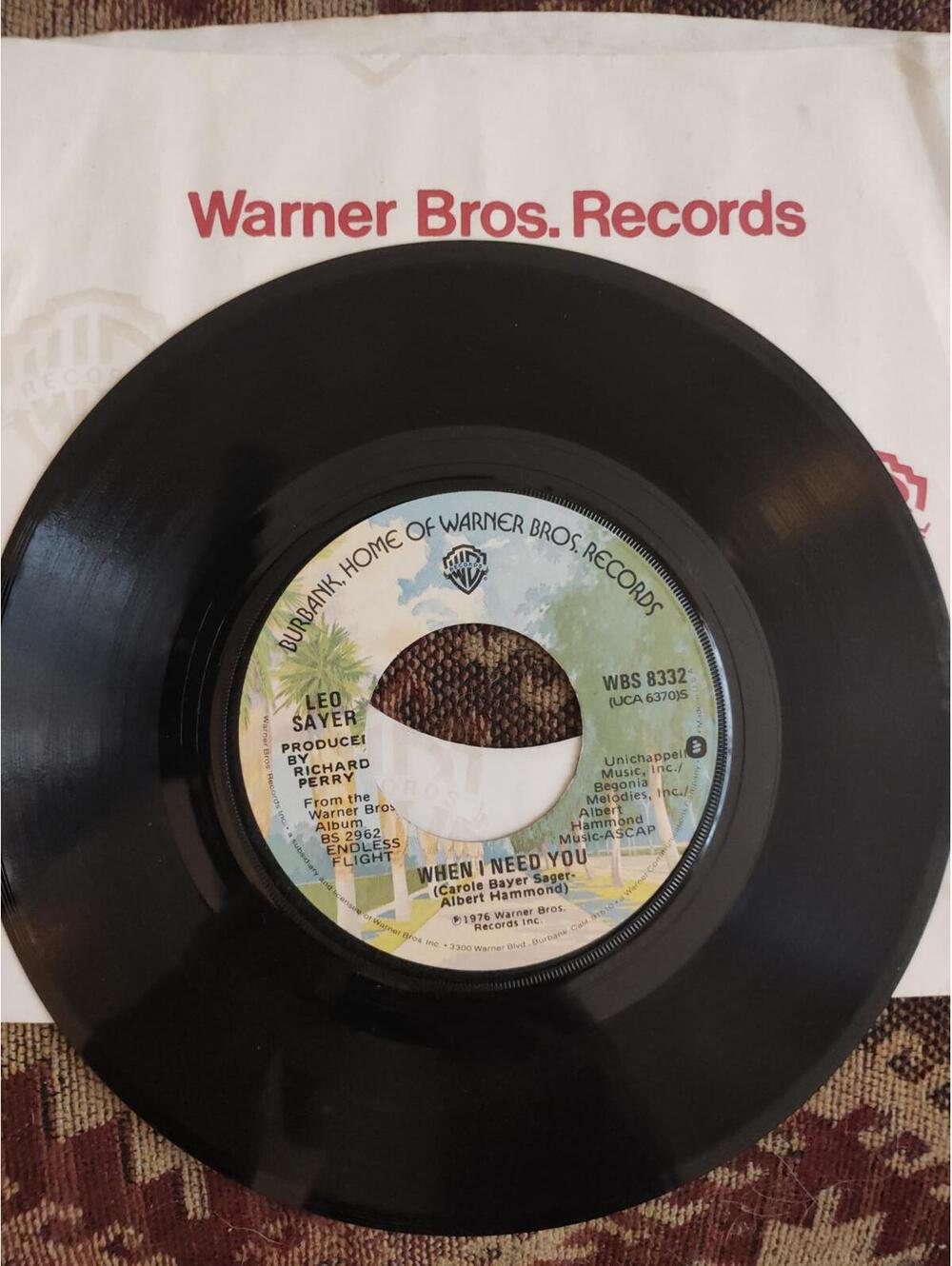 Leo sayer - when I need you - NM vinyl